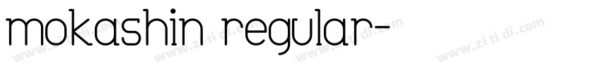 mokashin regular字体转换